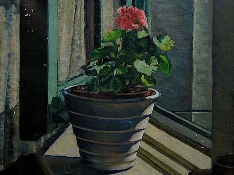 1904-Miriam Ramsay Holland - Geranio sul davanzale